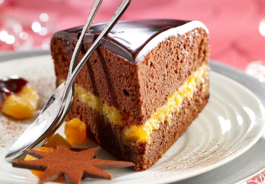 Gâteau chocolat abricot