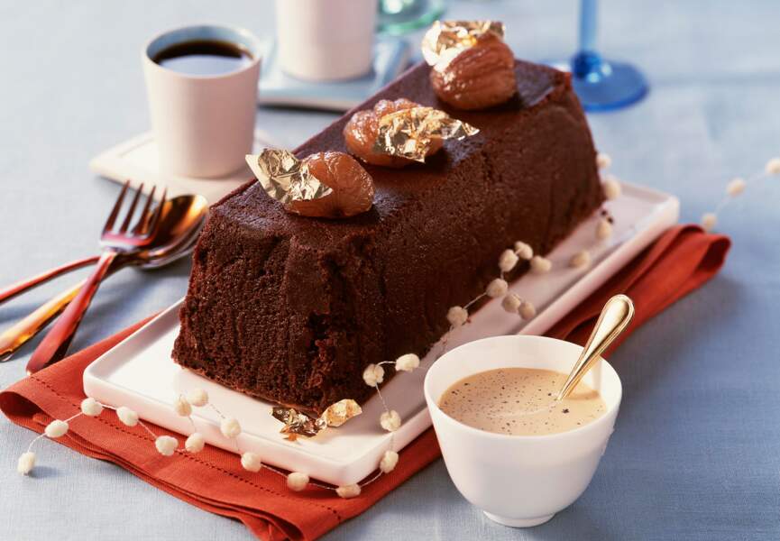 Cake marron-chocolat