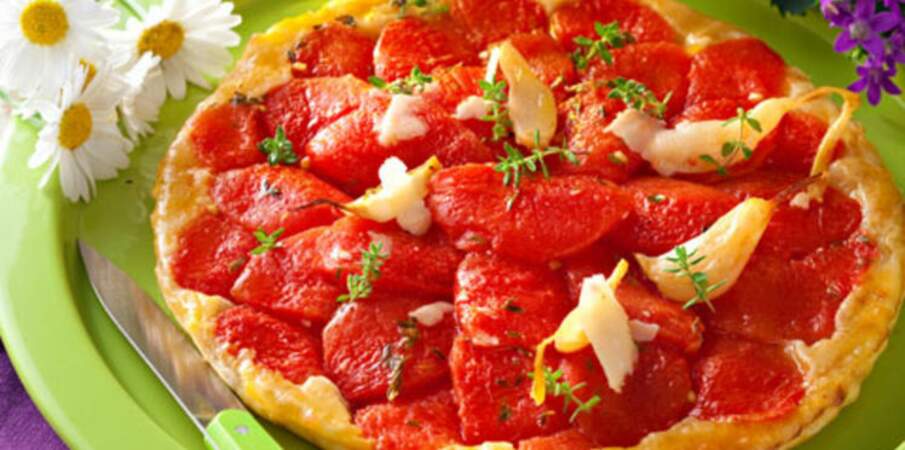 Tatin feuilletée de tomate