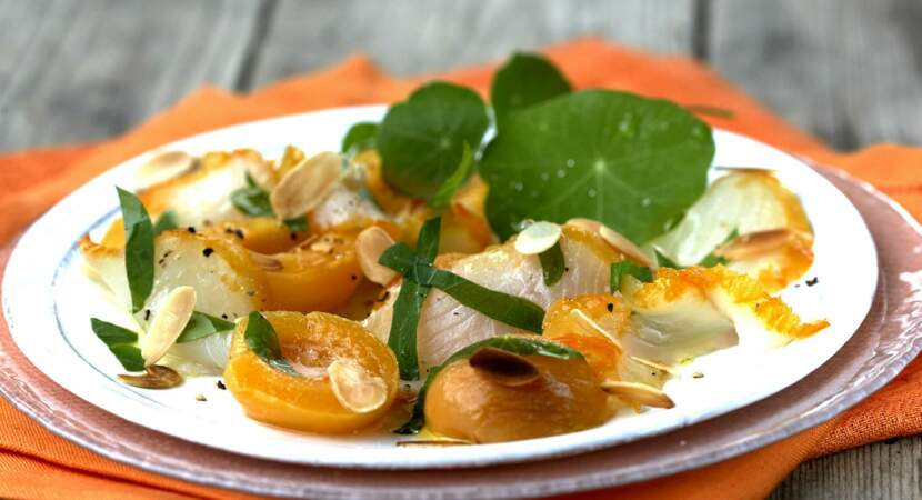 Salade de haddock aux abricots