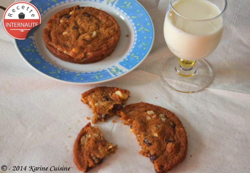 Les cookies aux noix de macadamia par Karine Cuisine