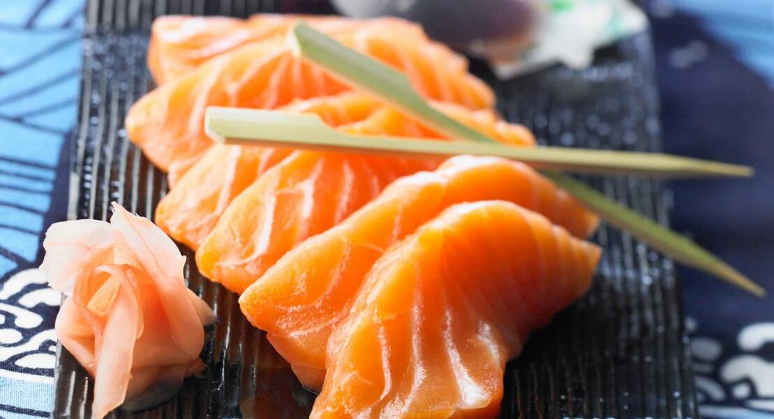 Sashimi de saumon