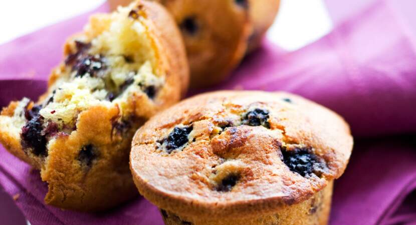 Muffin aux mûres