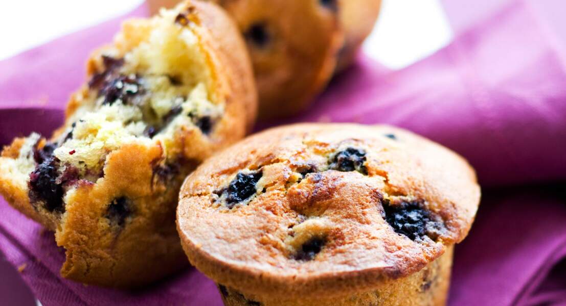 Muffin aux mûres