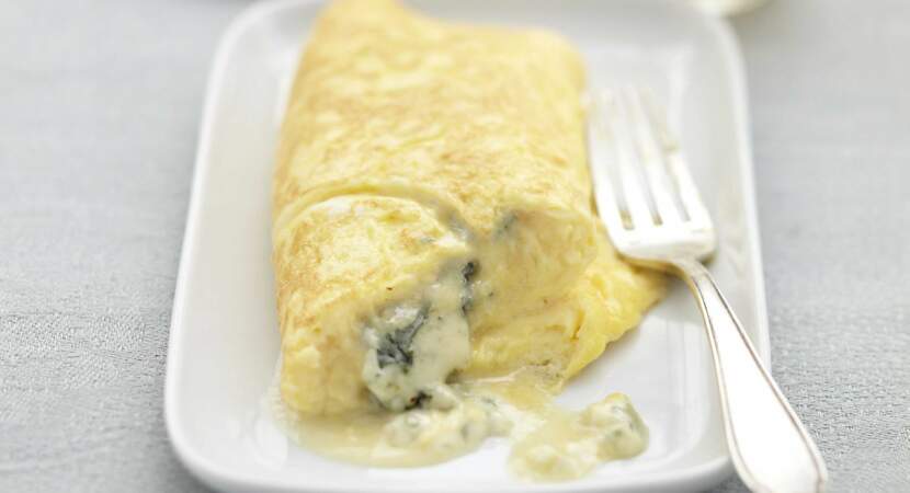 Omelette au bleu