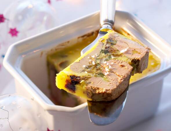 Terrine de foie gras et fruits secs