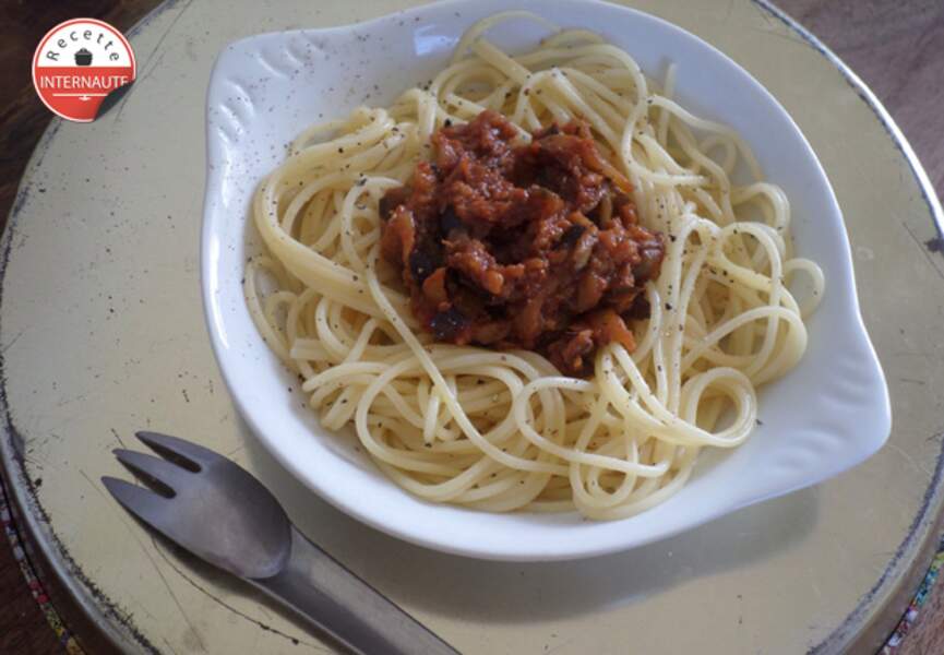 Sauce arrabiata pour spaghetti par La petite cuisine de Sabine