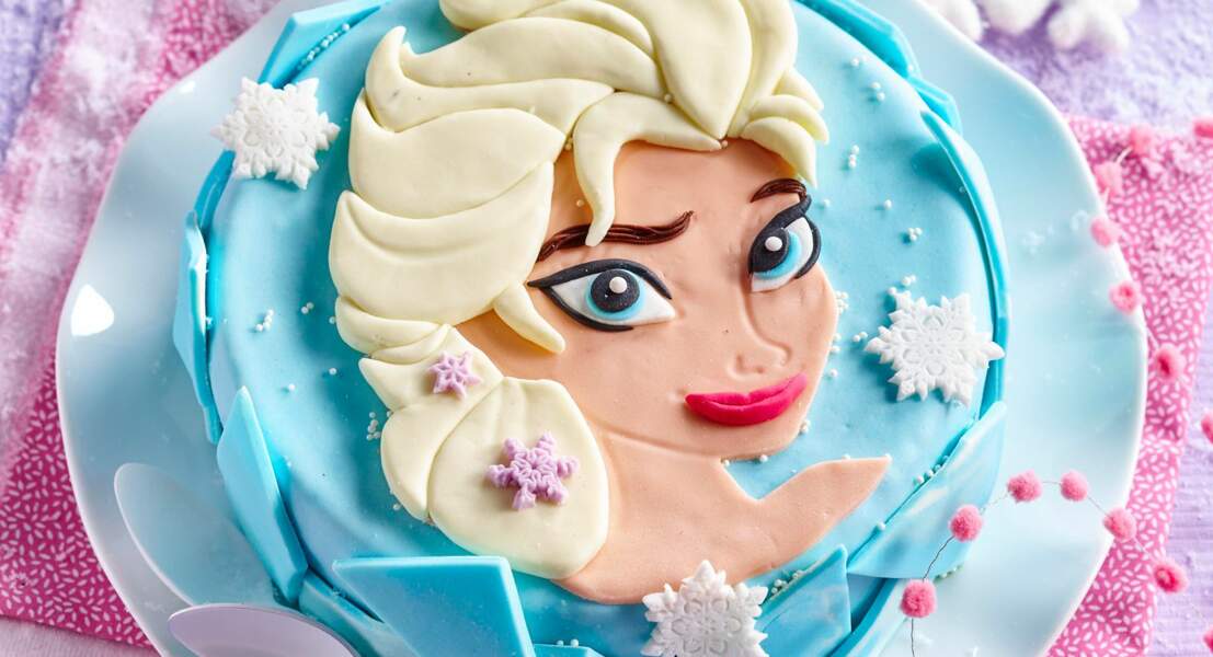 Gâteau d’anniversaire la Reine des Neiges