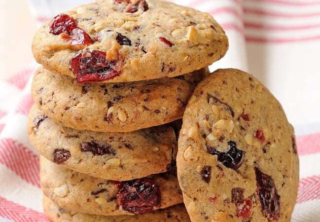 Cookies aux fruits rouges