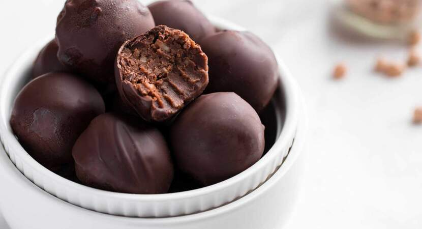 Truffes vegan chocolat pois-chiches