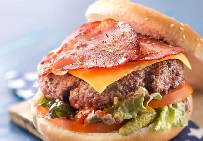 Hamburger au bacon