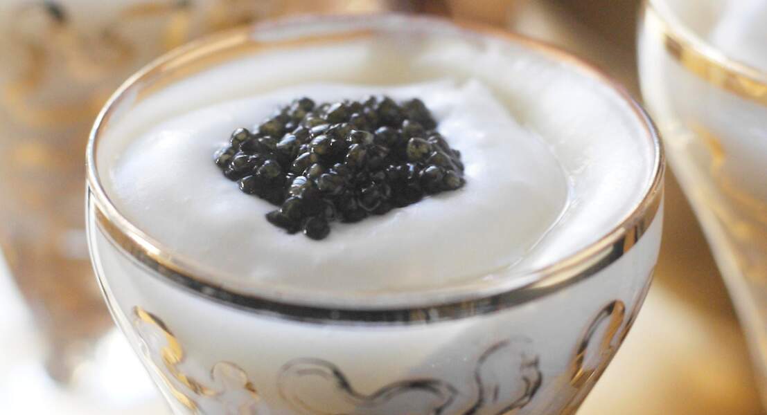 Tiramisu de chou-fleur au caviar