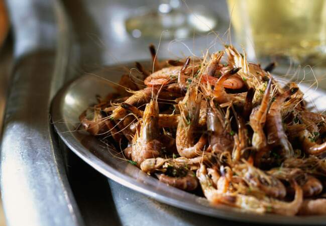 Crevettes persillées