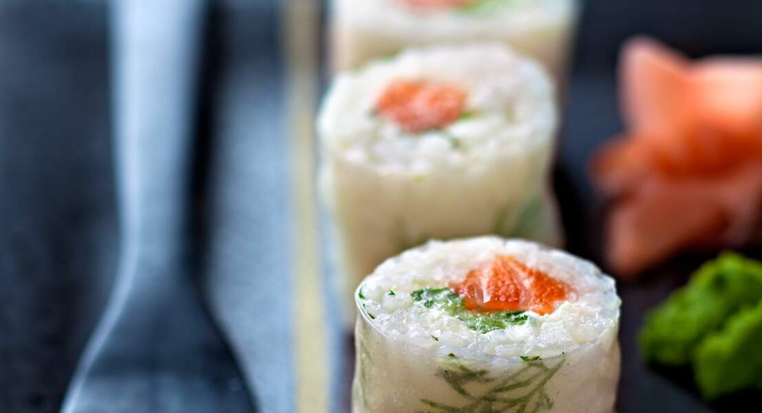 Sushis au saumon