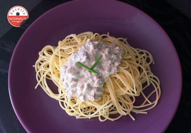 Spaghettis et sauce onctueuse au thon par UneTortueDansLaCuisine