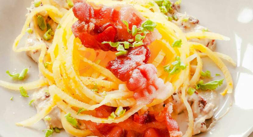Spaghettis de rutabaga