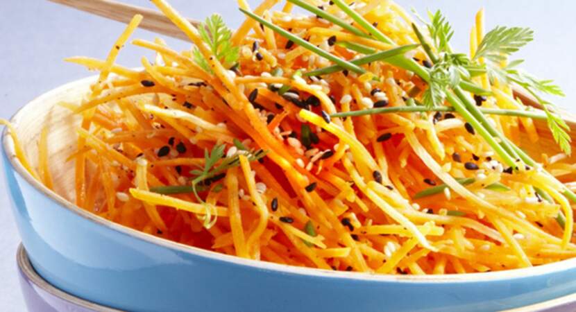 Salade de carottes à l’asiatique