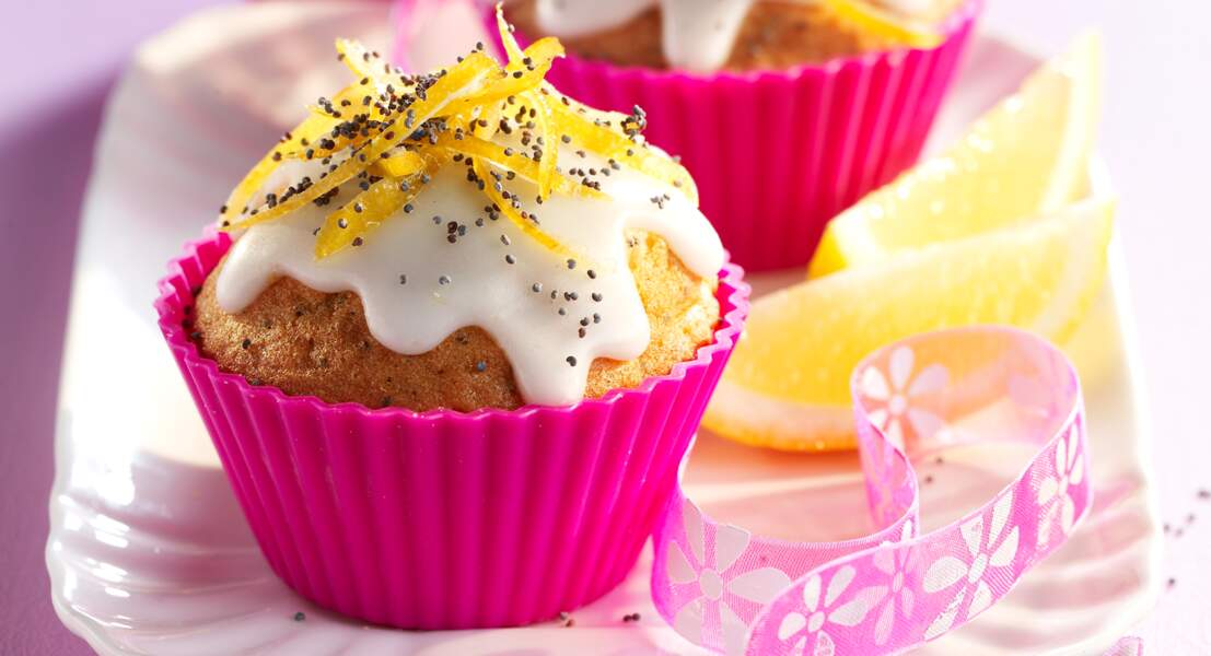 Cupcakes citron-pavot