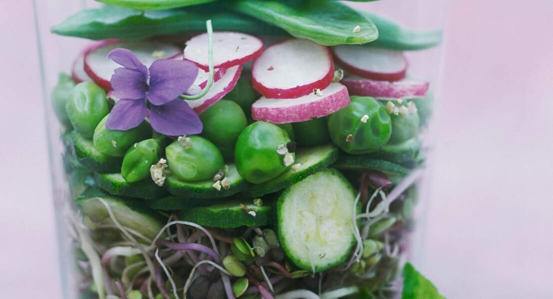 Salade fraîcheur à la violette
