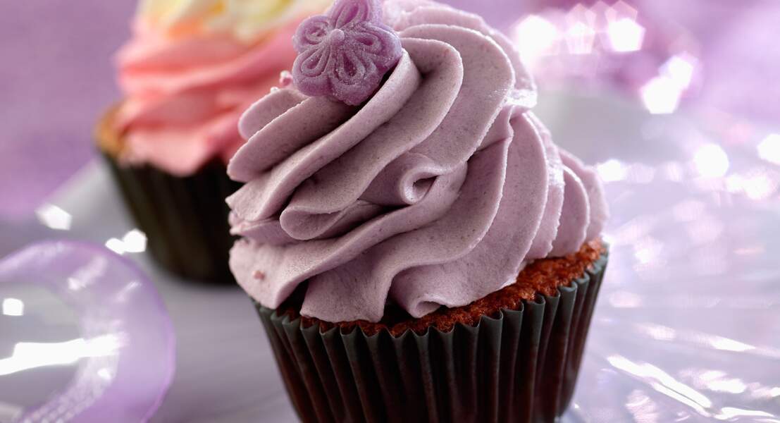 Cupcake à la violette