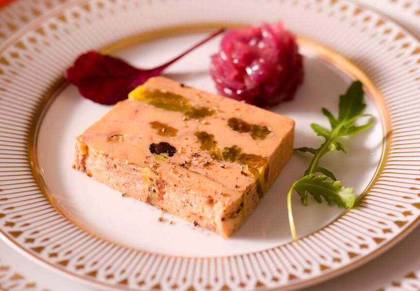 Marbré de foie gras aux raisins secs