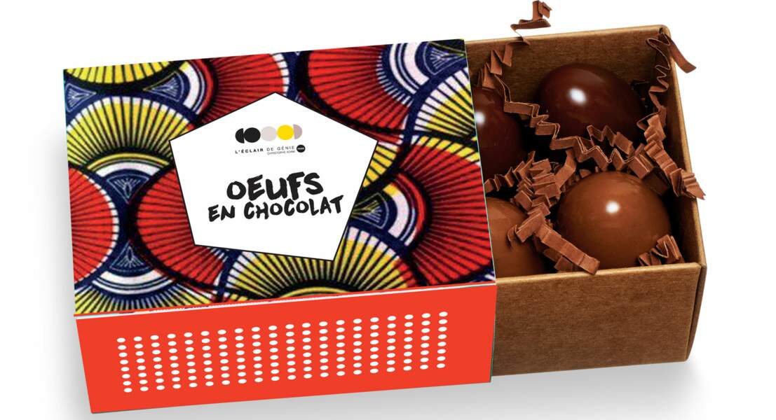 Boîte de mini oeufs en chocolat de l'Éclair de Génie