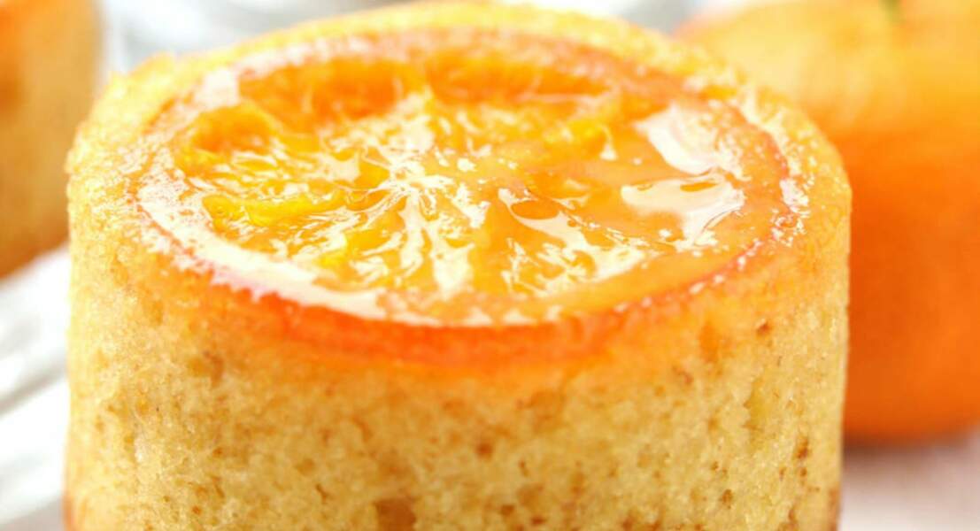 Mini-cake renversé aux mandarines caramélisées