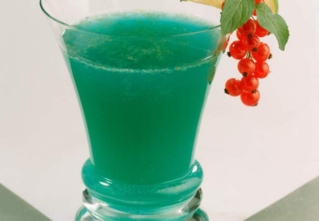 Cocktail bleu Caraïbe
