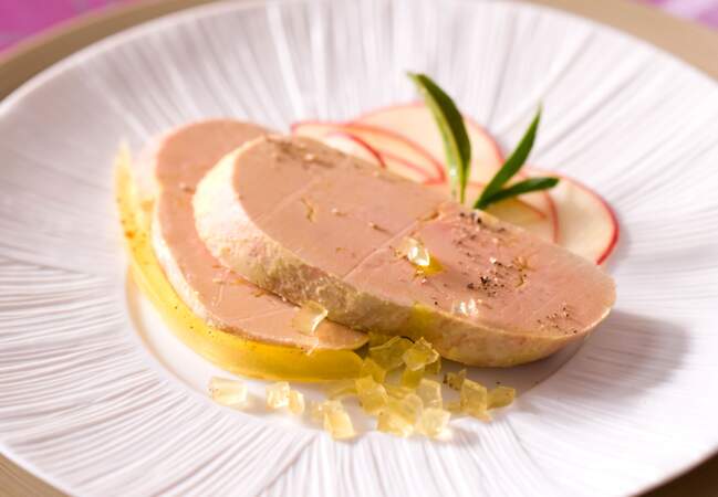 Foie gras en gelée d'orange