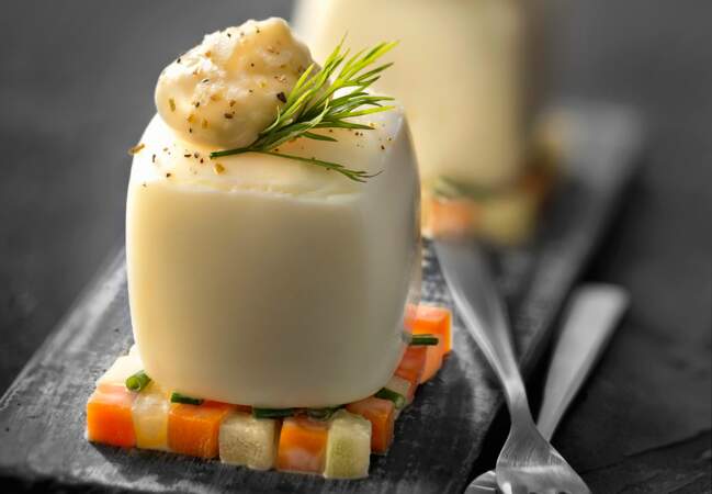Œufs mayonnaise à la macédoine de légumes maison
