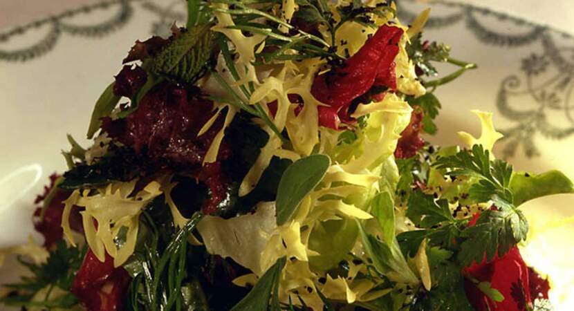 L'épatante salade aux herbes de Joël Robuchon
