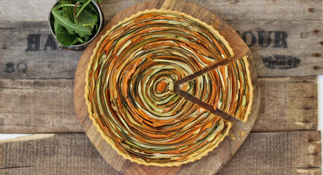 La recette de la tarte spirale aux légumes en vidéo