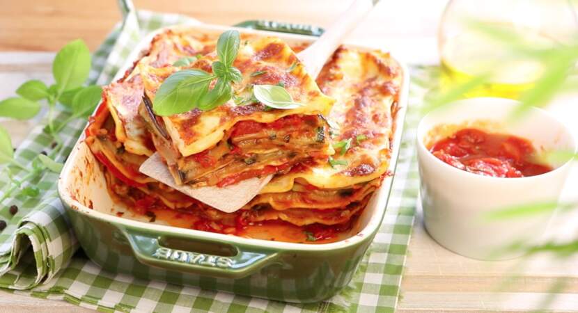 Dimanche : Lasagnes aux légumes grillés et pesto rosso