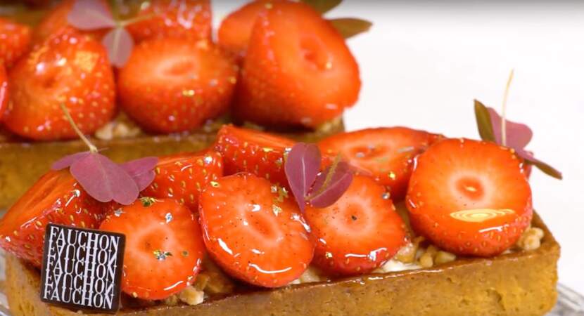 Vidéo : la merveilleuse tarte aux fraises de François Daubinet (Fauchon)