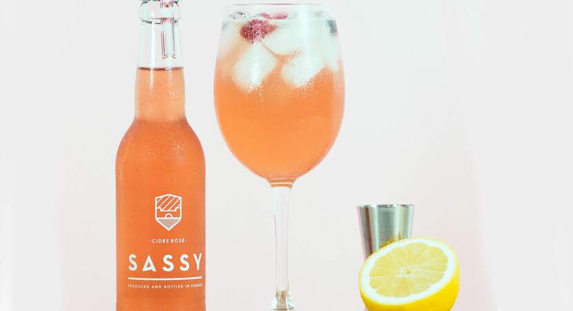 Cocktail Pomme d'amour au cidre Rosé SASSY