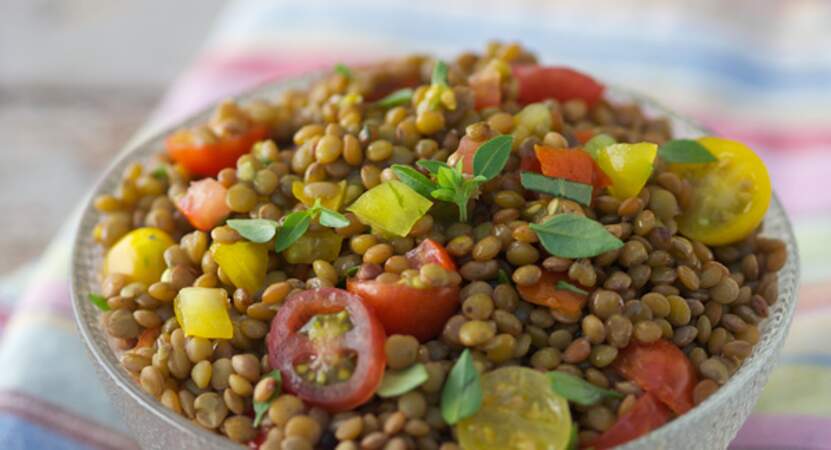 Que faire avec des légumes secs ? Une salade de lentilles