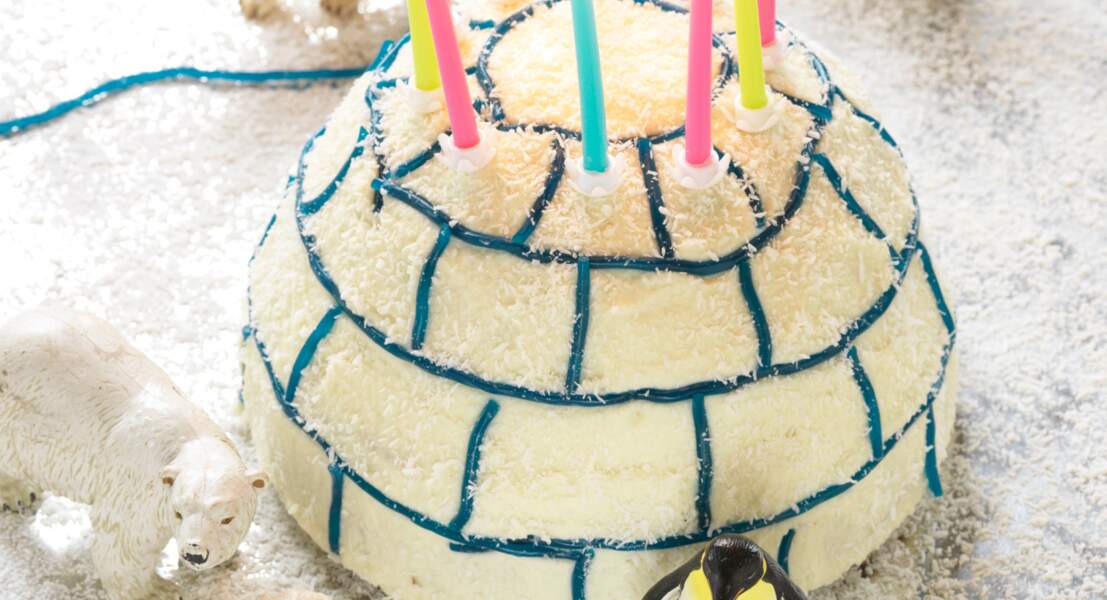 Gâteau d'anniversaire igloo