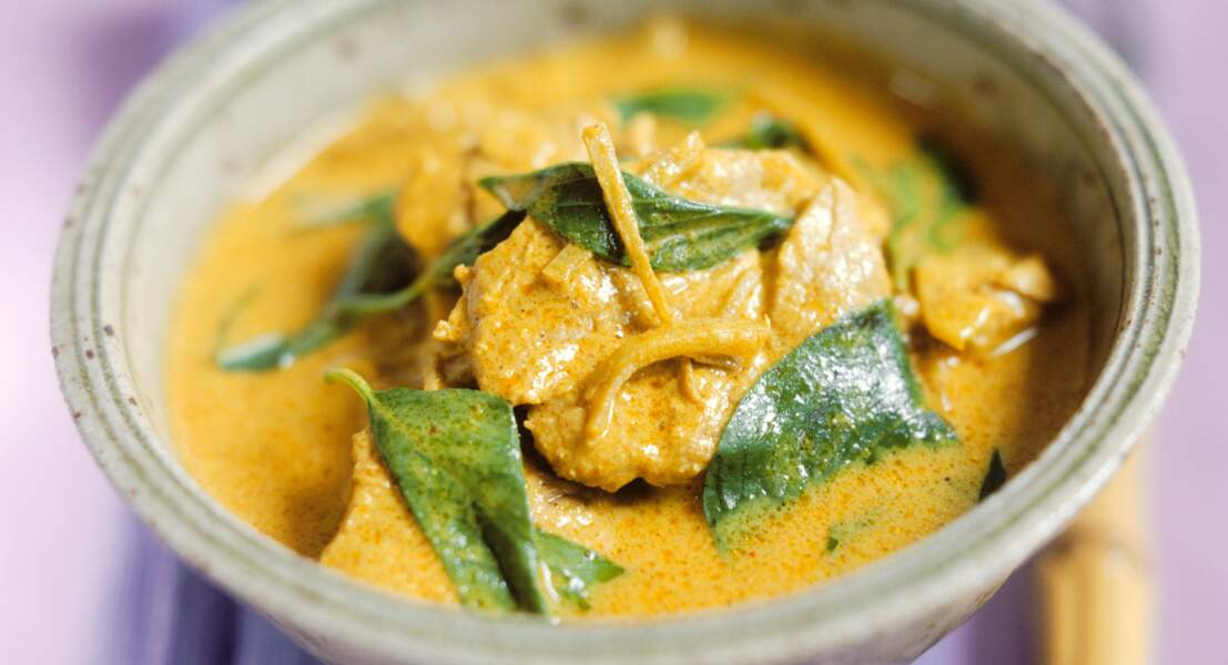 Boeuf au curry jaune thaï