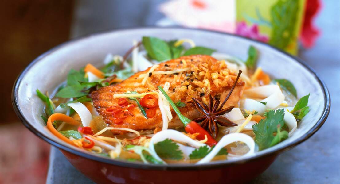 Jeudi : Soupe au saumon comme au resto vietnamien