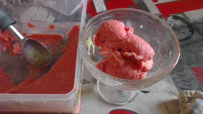 glace a la fraise sans sorbetiere