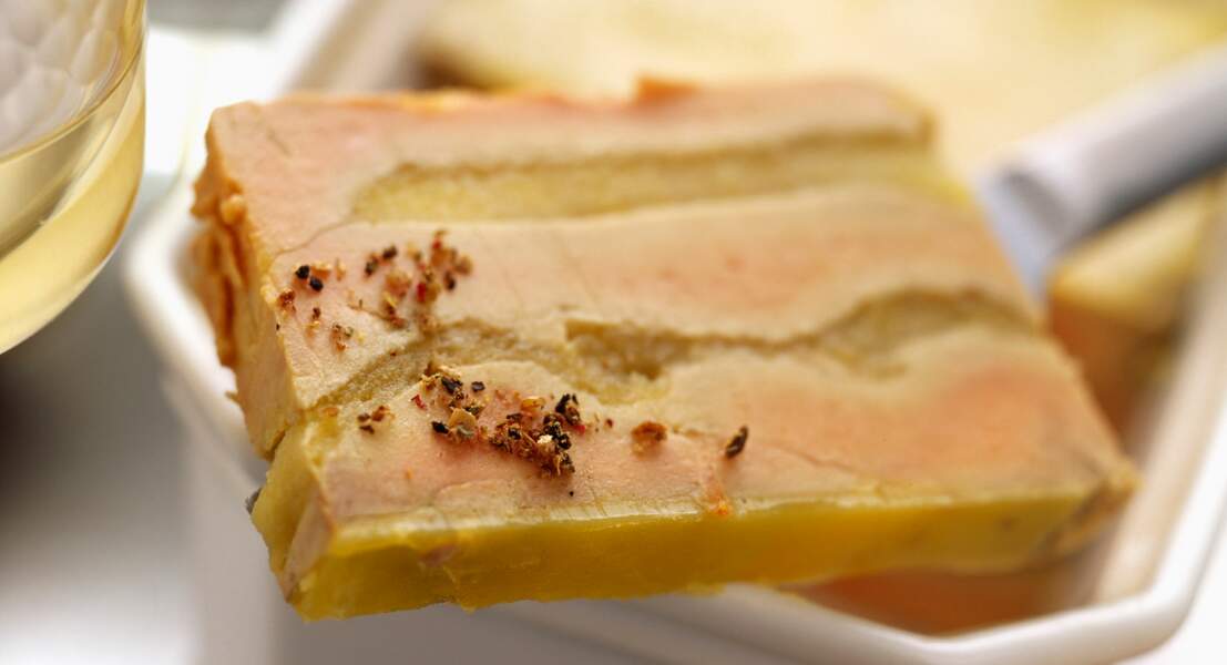 Terrine de foie gras aux pommes
