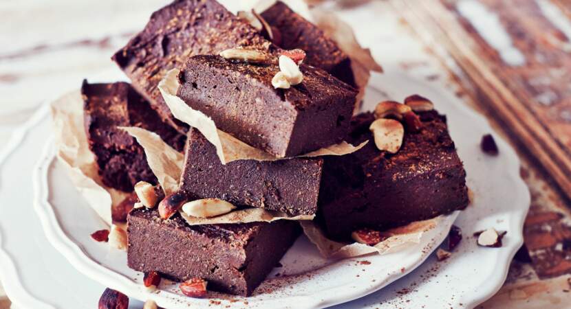 Brownie choco-patate douce et amandes