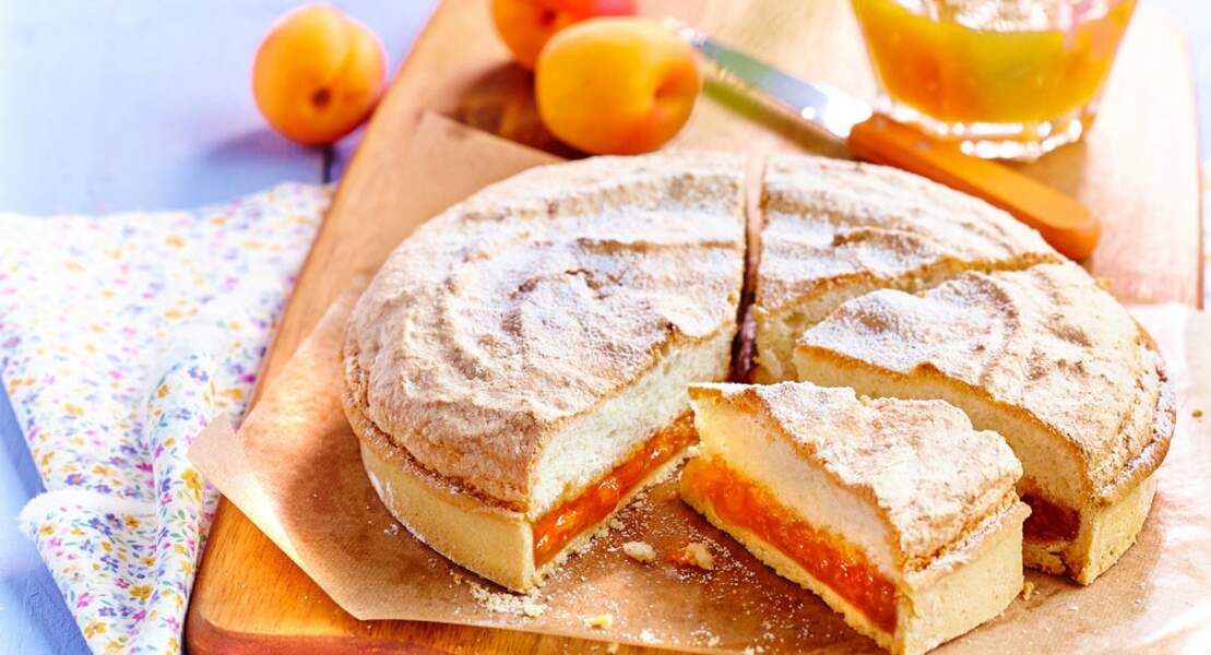Fenetra, tarte toulousaine aux abricots, citron confit et amandes