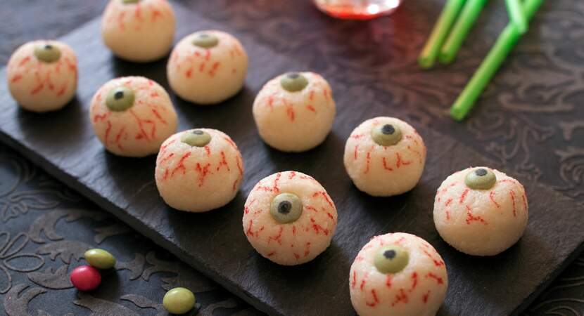 Boules coco d'Halloween