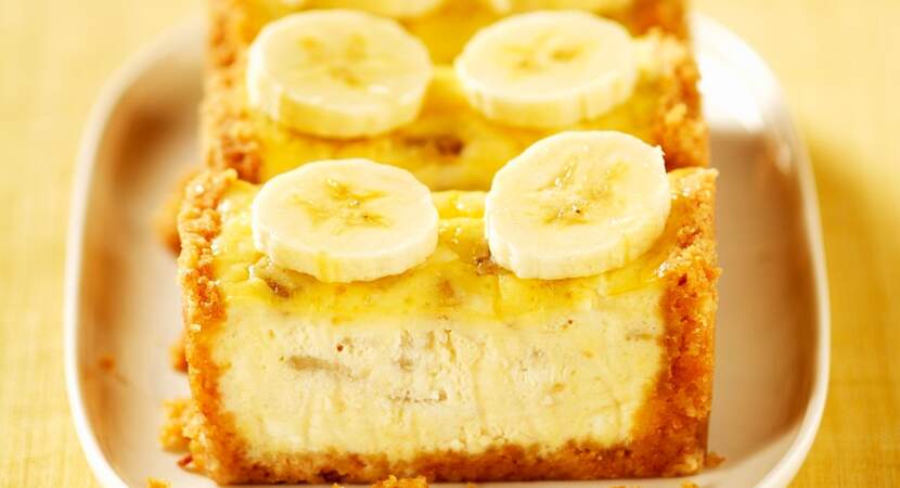 Cheesecake à la banane et au fromage blanc