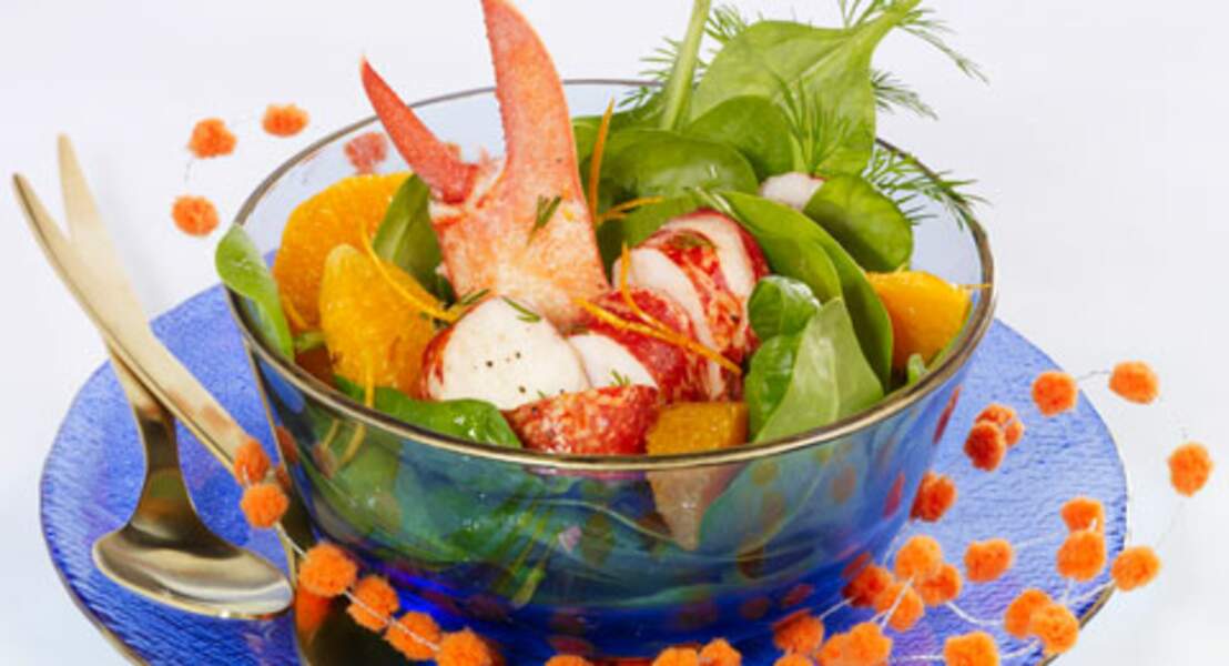 Salade de homard à la mandarine