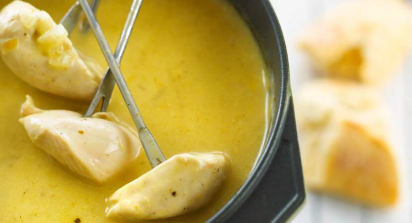 Curry de dinde façon fondue