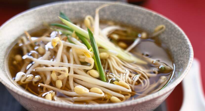 Soupe chinoise aux germes de soja