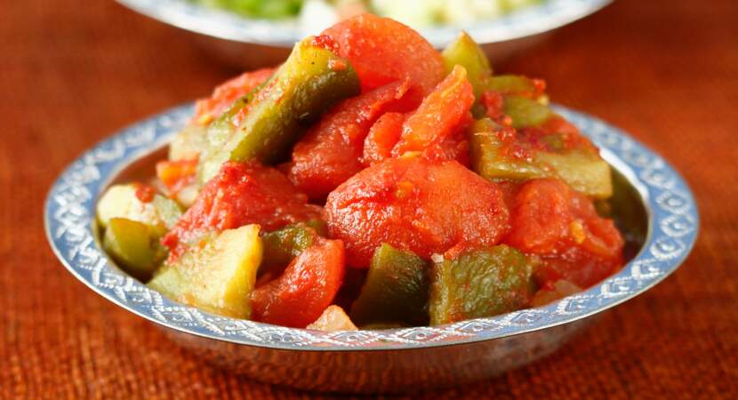 Salade marocaine aux tomates et poivrons