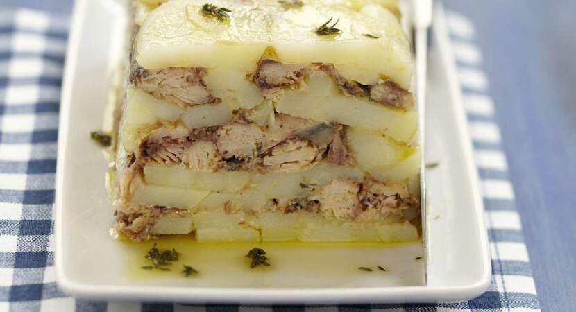 Pressé de pommes de terre aux sardines